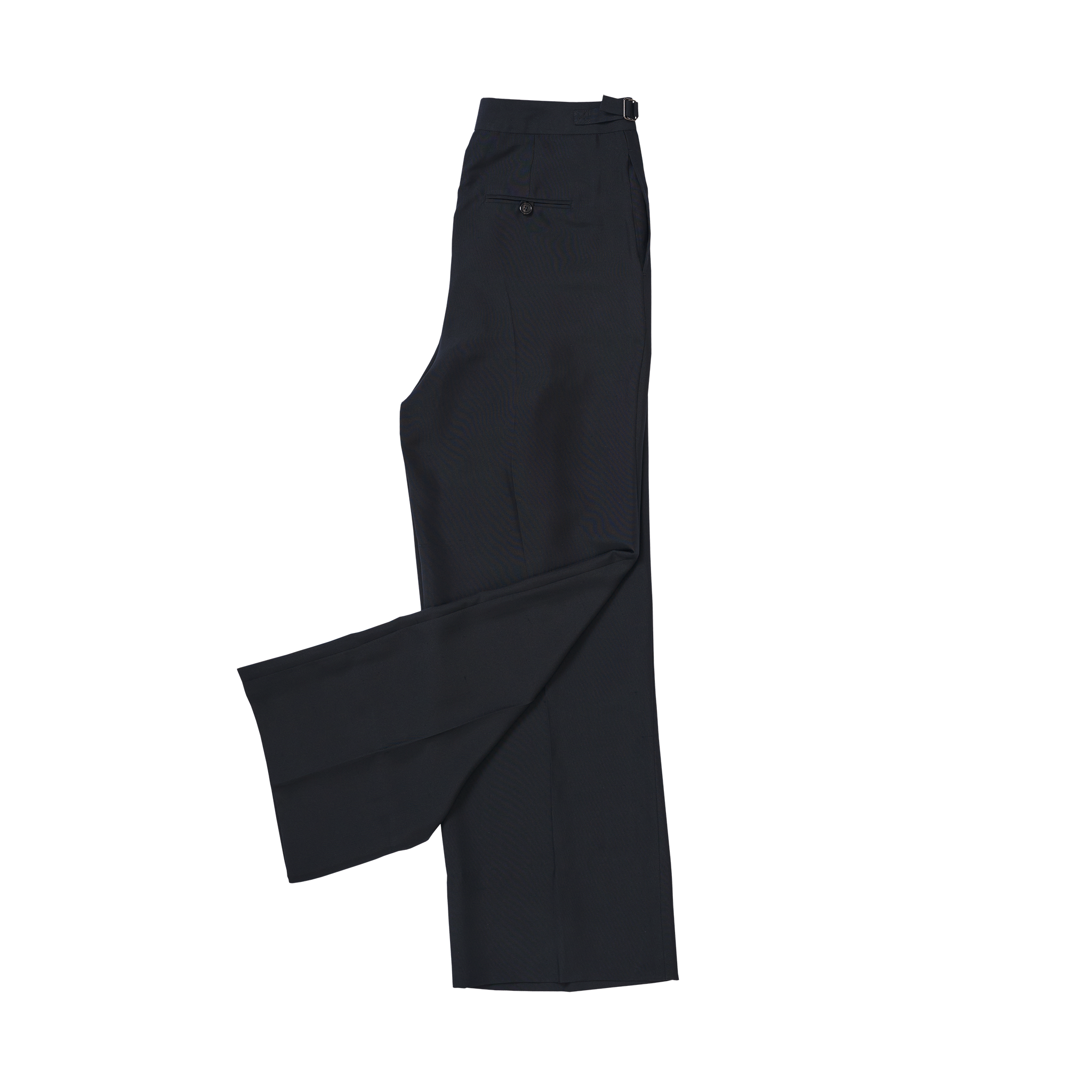 P Johnson Black Silk Perriand Trousers