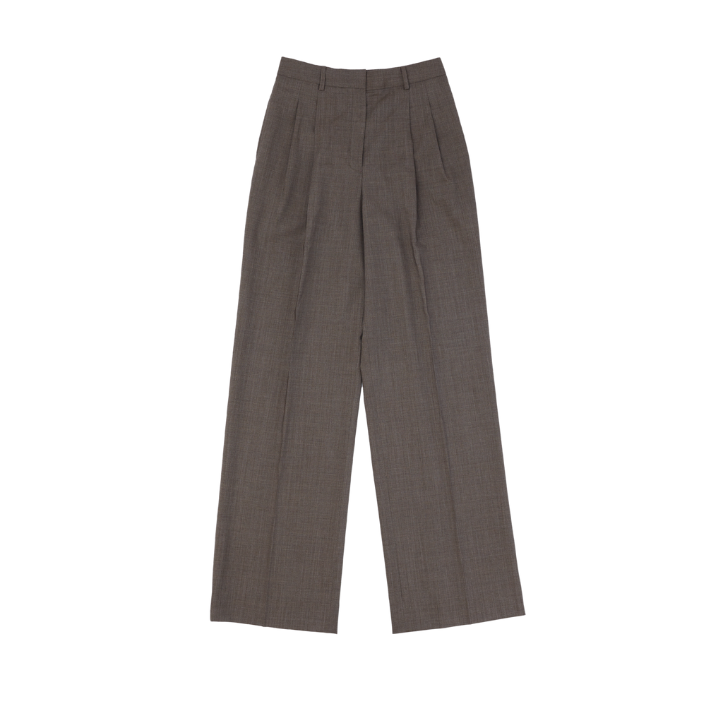 P Johnson Brown Wool Perriand Trousers