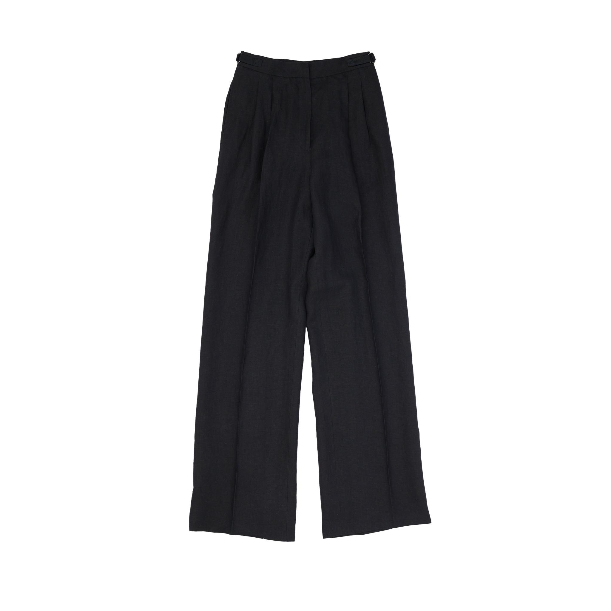 P Johnson Black Linen Perriand Trousers