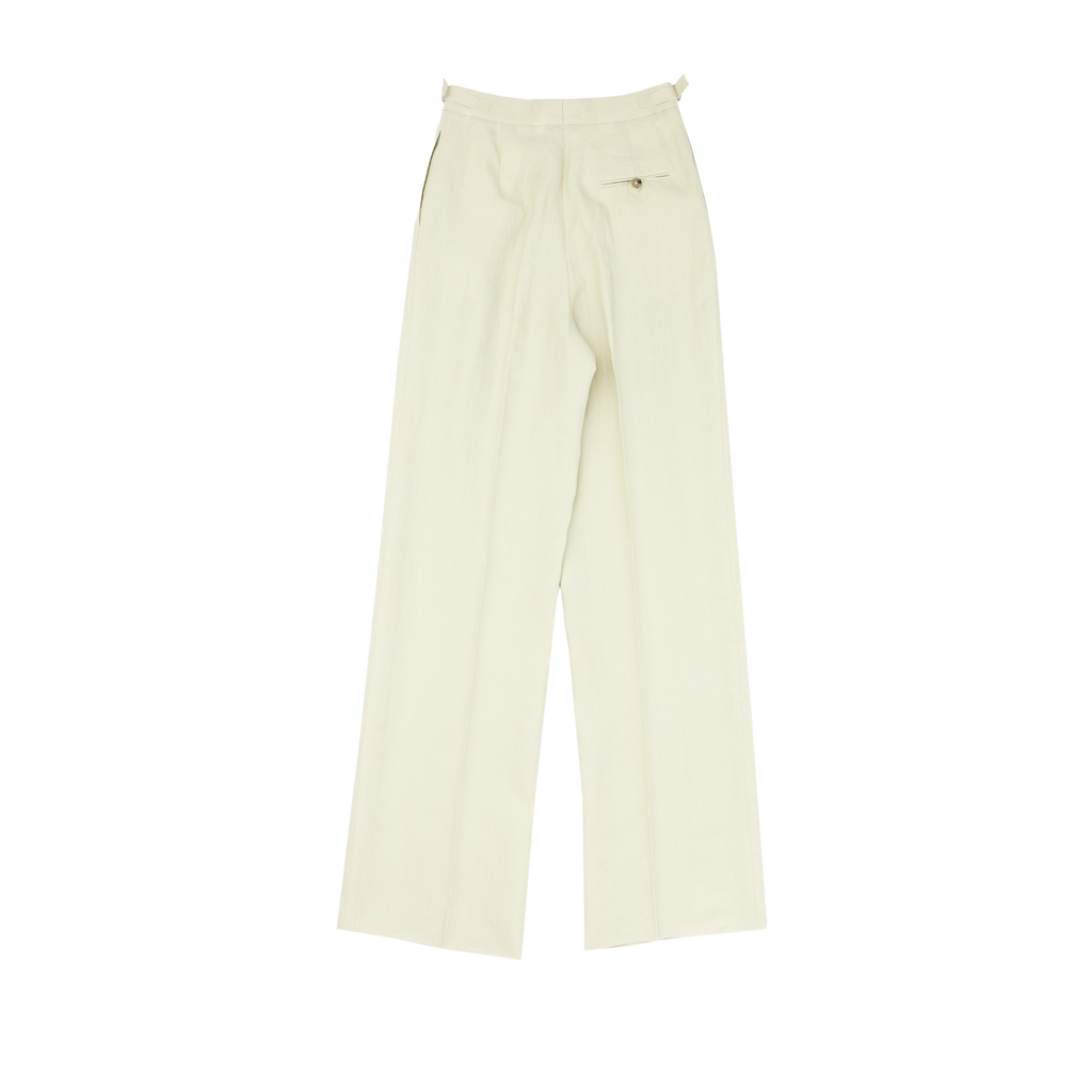 P Johnson Beige Linen Perriand Trousers