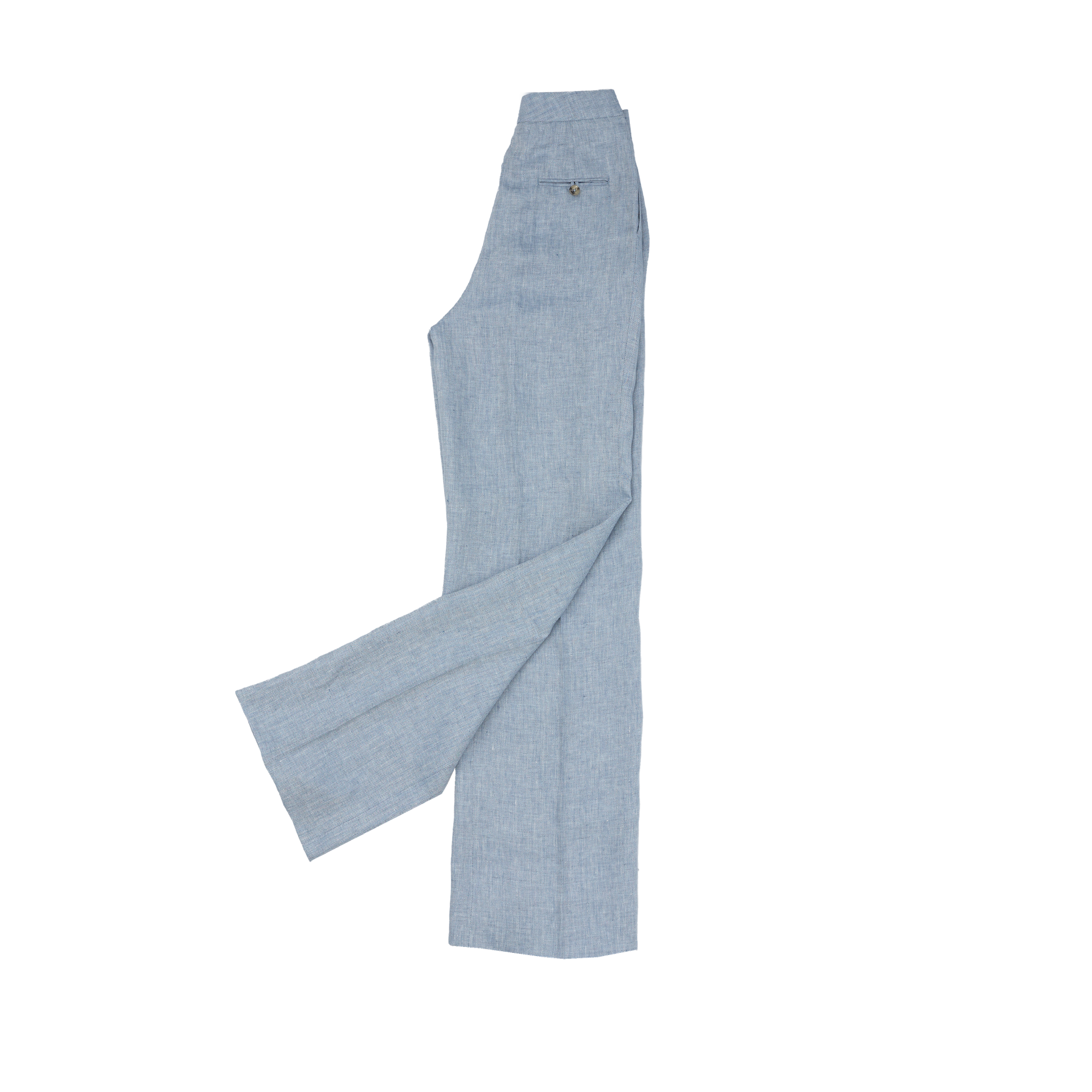 Light Blue Herringbone Perriand Trousers