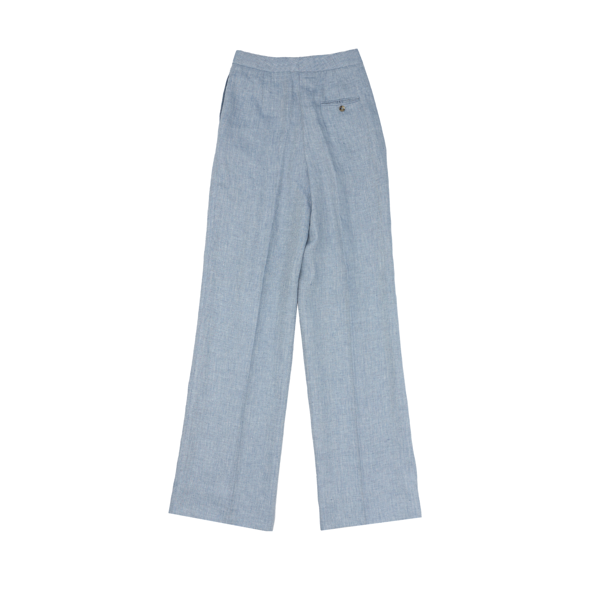 Light Blue Herringbone Perriand Trousers