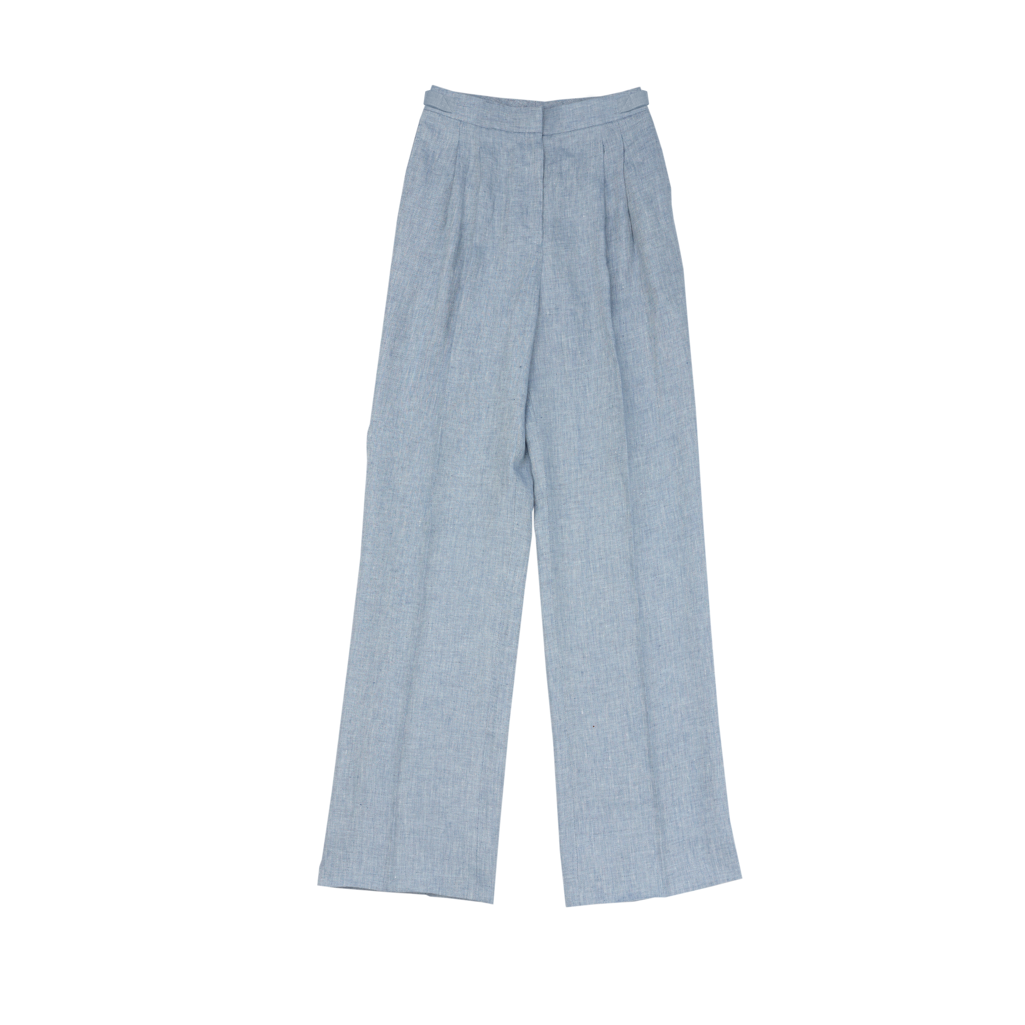 Light Blue Herringbone Perriand Trousers