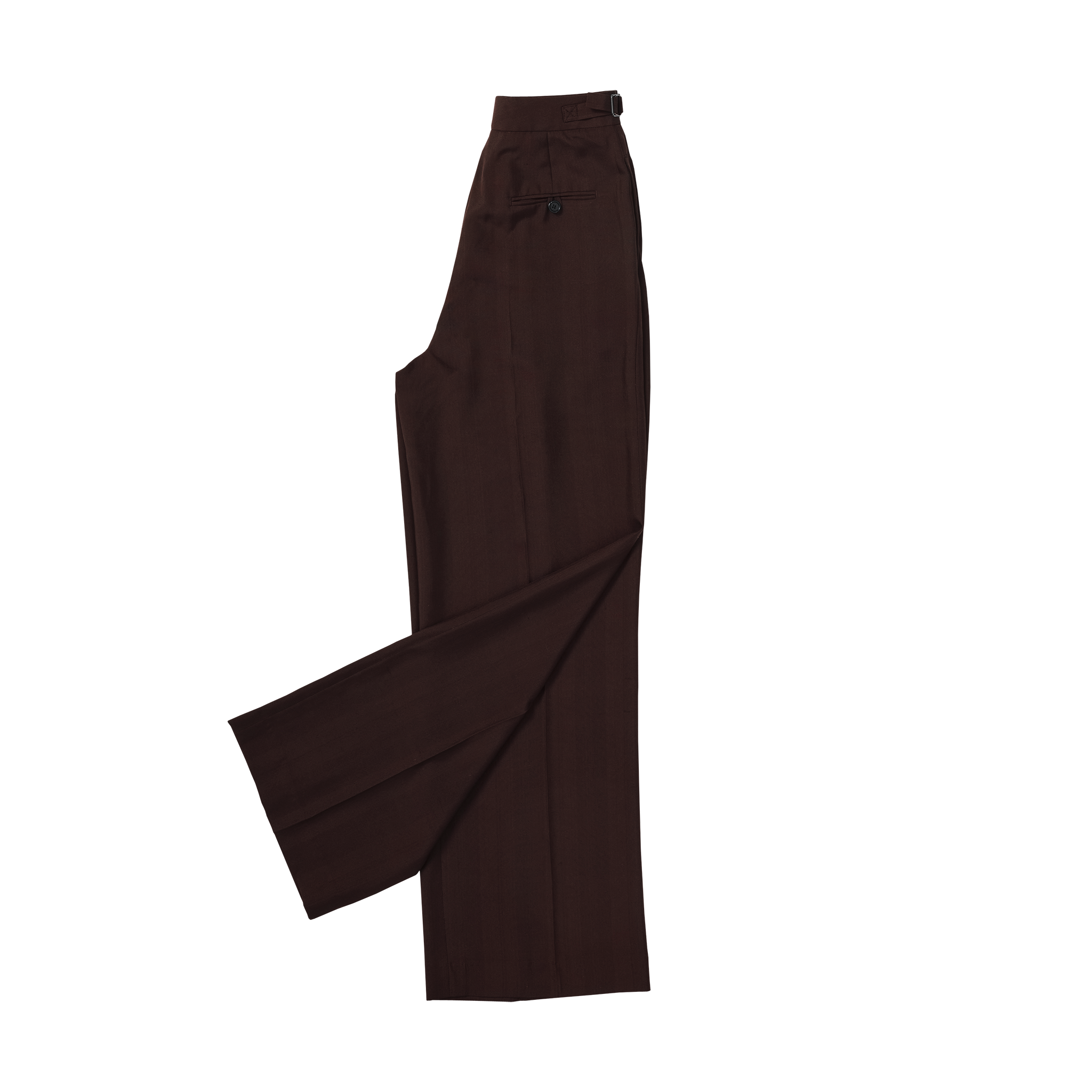 P Johnson Brown Silk Perriand Trousers