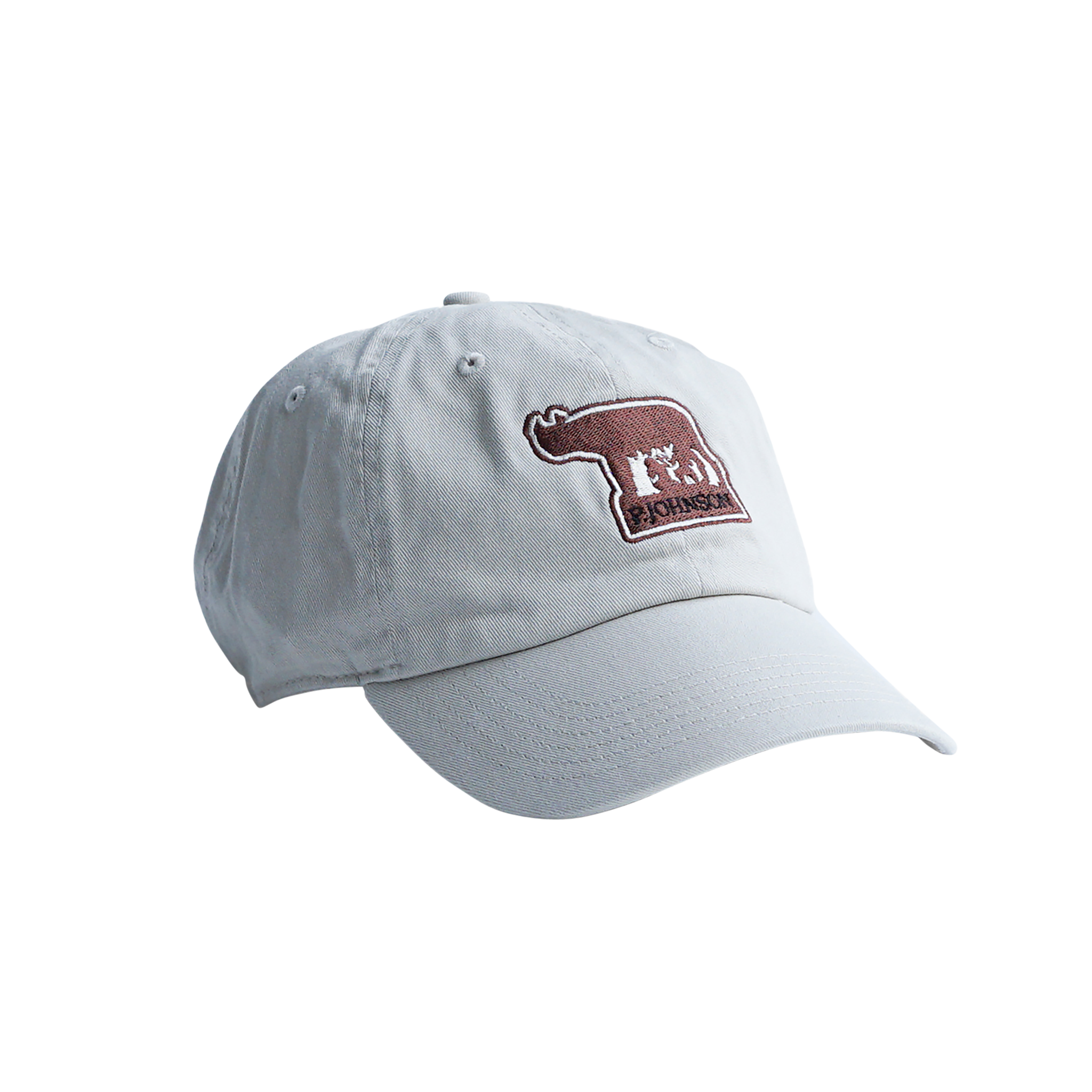 P Johnson Beige Dad Cap with Romulus & Remus Patch