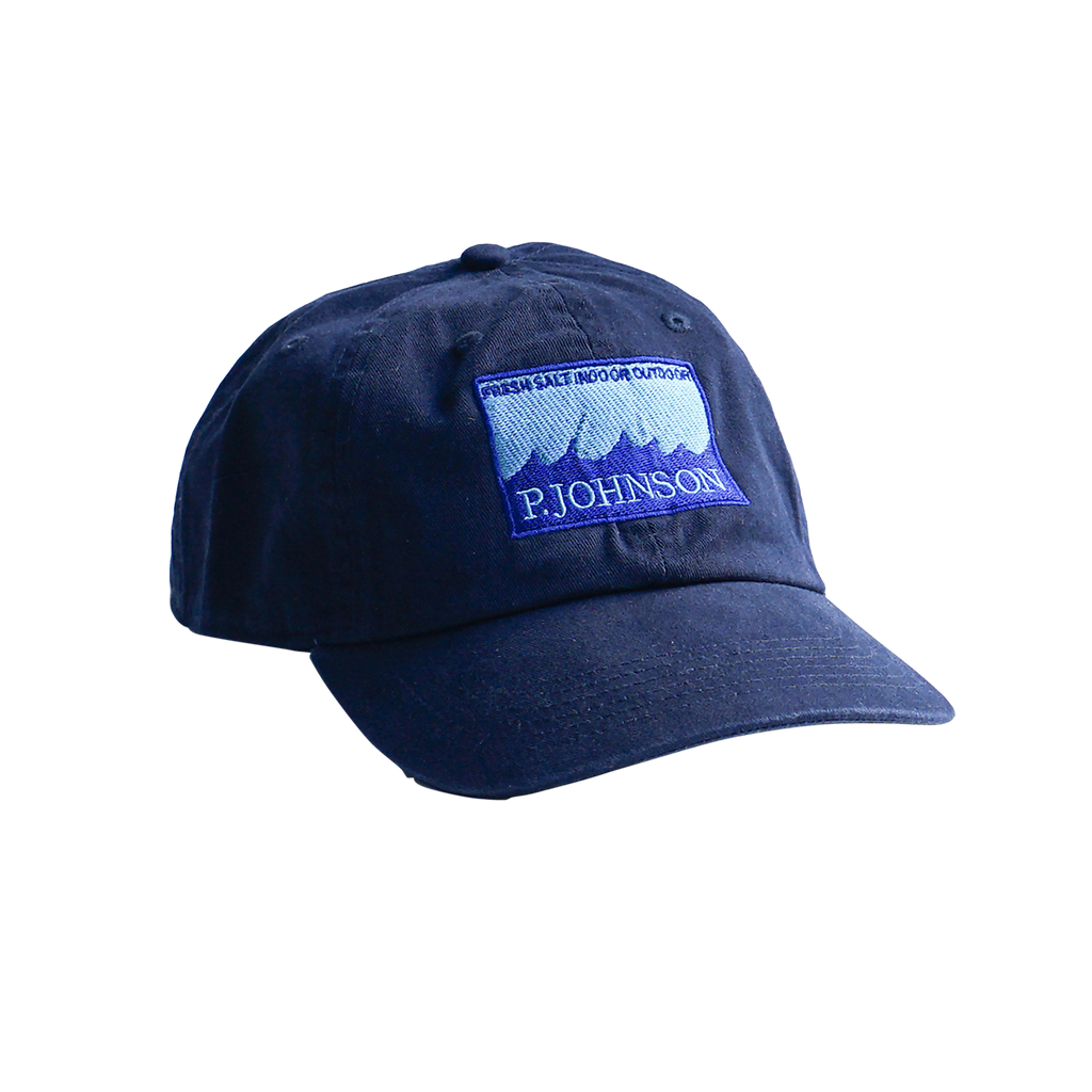 P Johnson Navy Dad Cap with Waves Patch