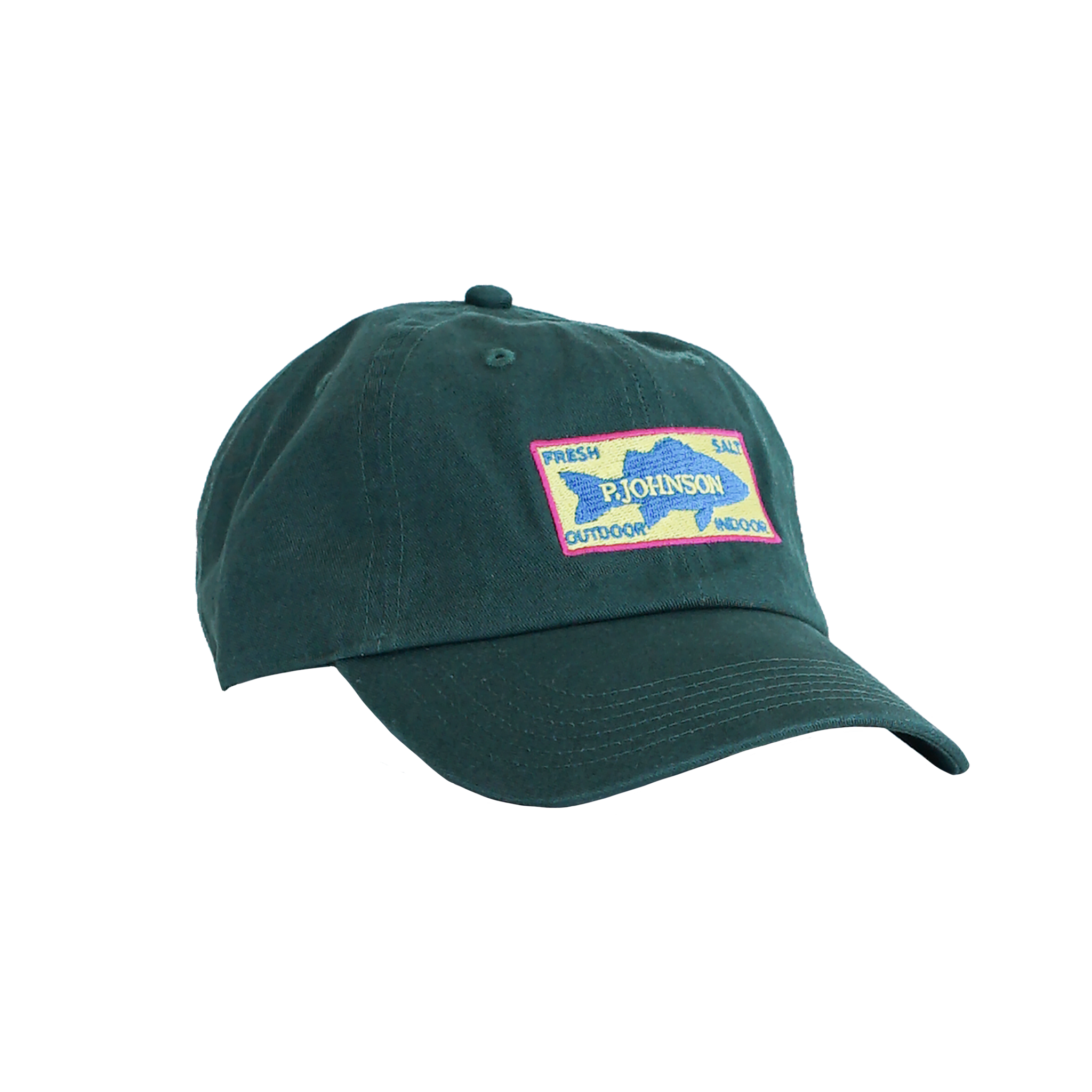 P Johnson Dartmouth Green Fish Dad Cap