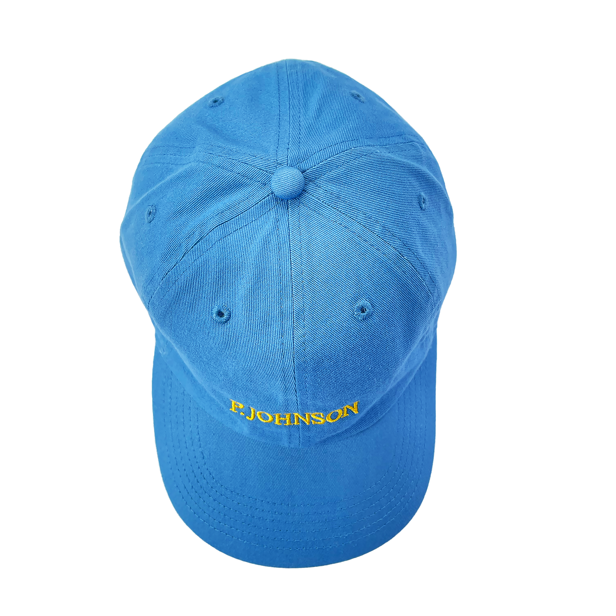 P Johnson Harbour Blue Serif Dad Cap