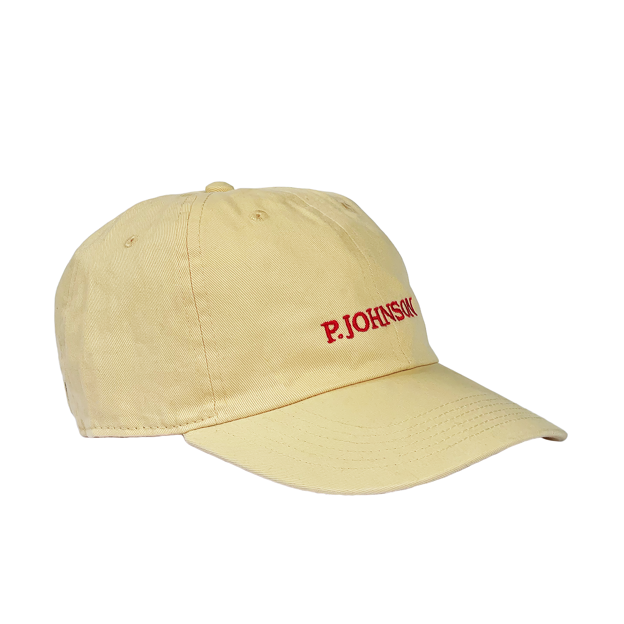 P Johnson Palm Beach Yellow Serif Dad Cap