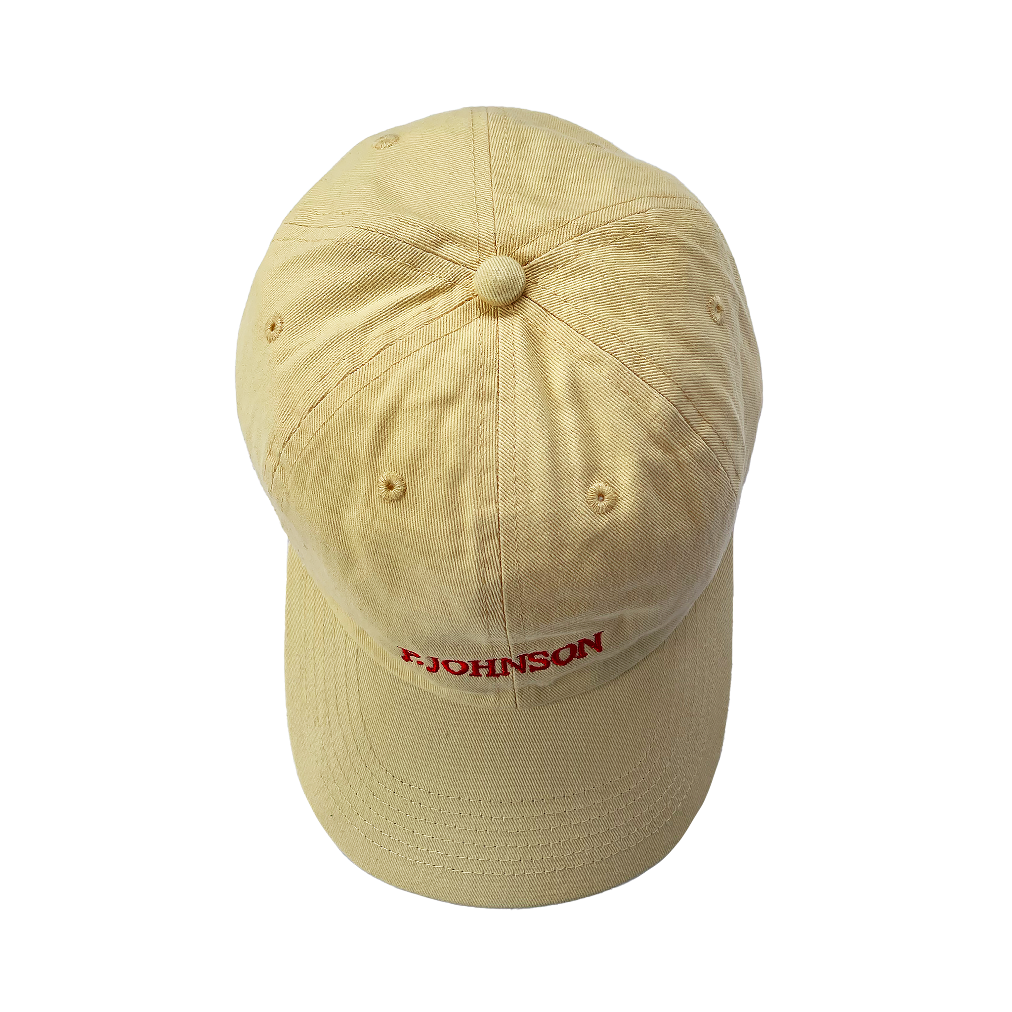 P Johnson Palm Beach Yellow Serif Dad Cap