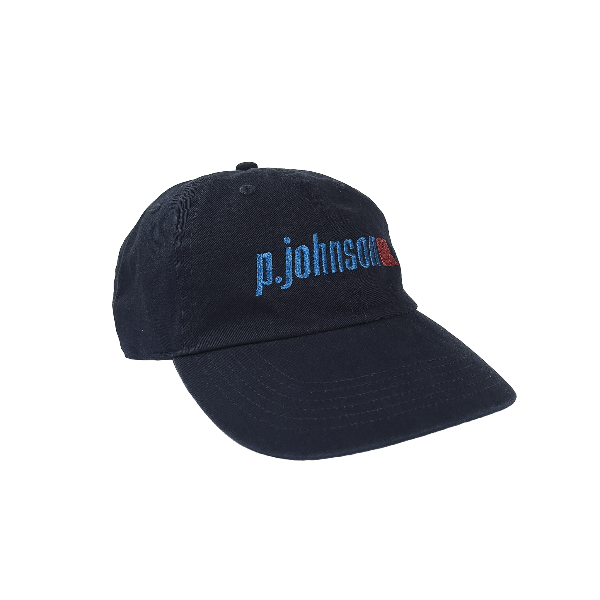 P Johnson Navy Tennis Dad Cap