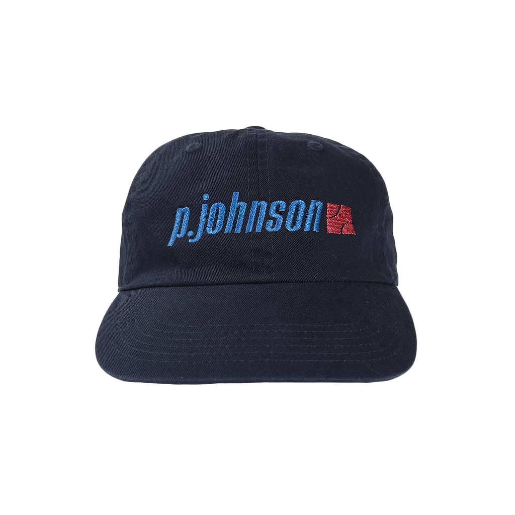 P Johnson Navy Tennis Dad Cap