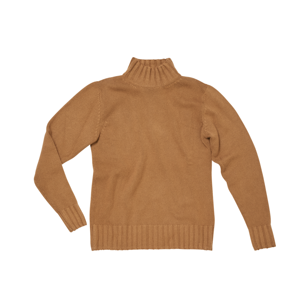 P Johnson Camel Cashmere Alpine Sweater