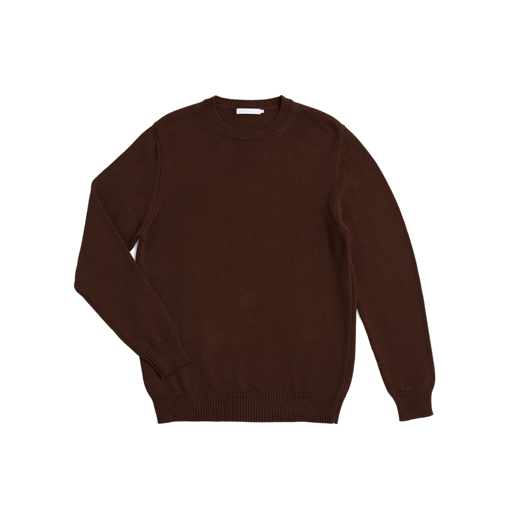 P Johnson Chocolate Cotton Fisherman's Sweater
