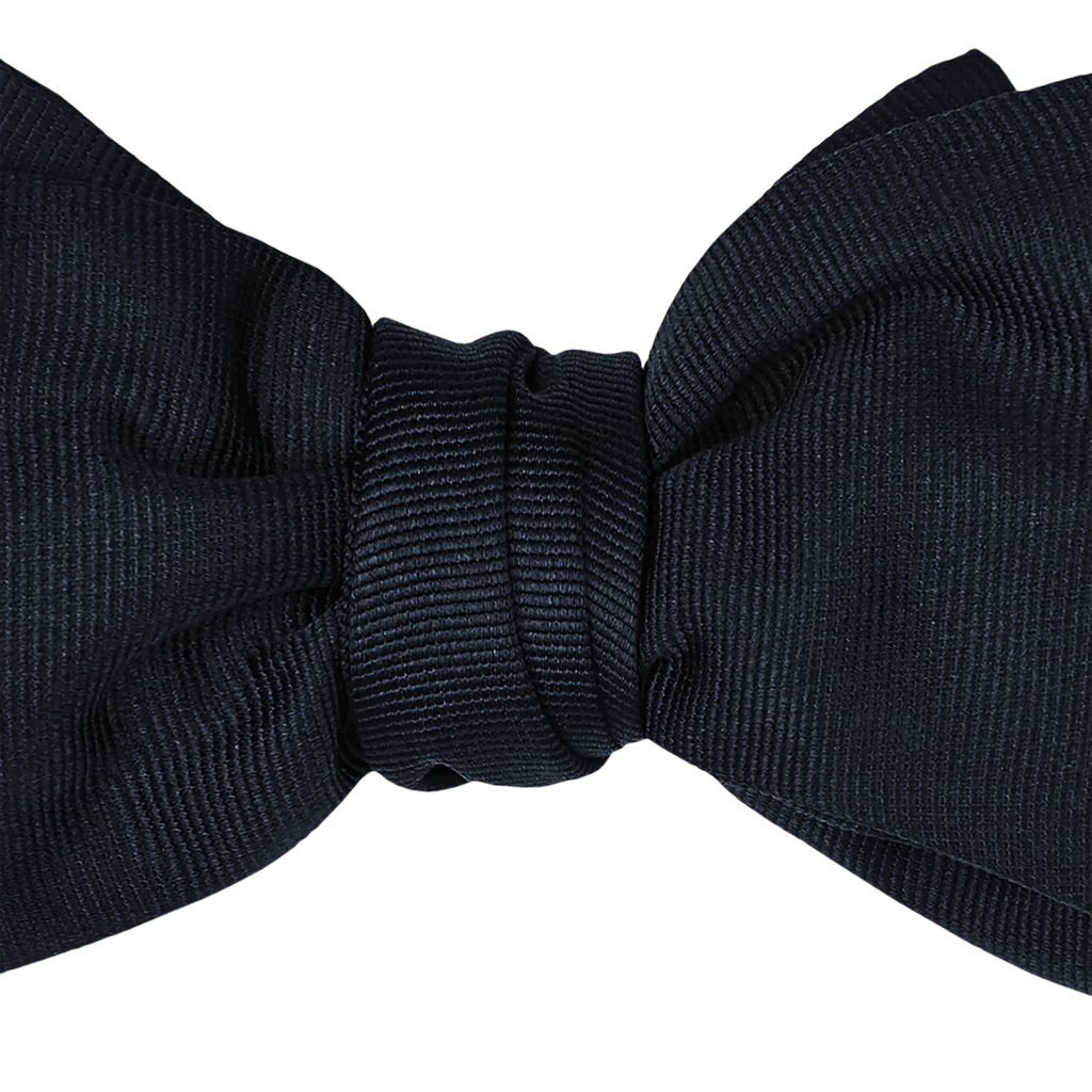 Navy Grosgrain Bow Tie