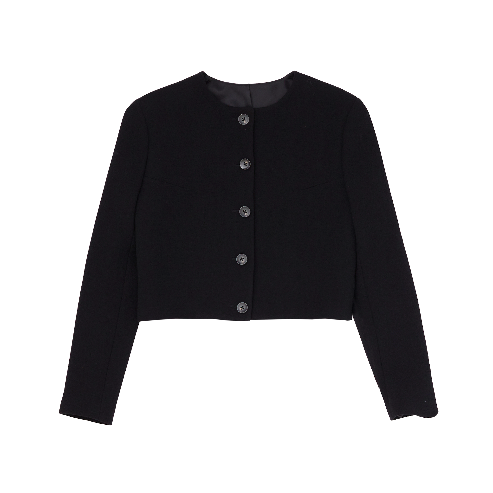 Black Crepe Corta Jacket