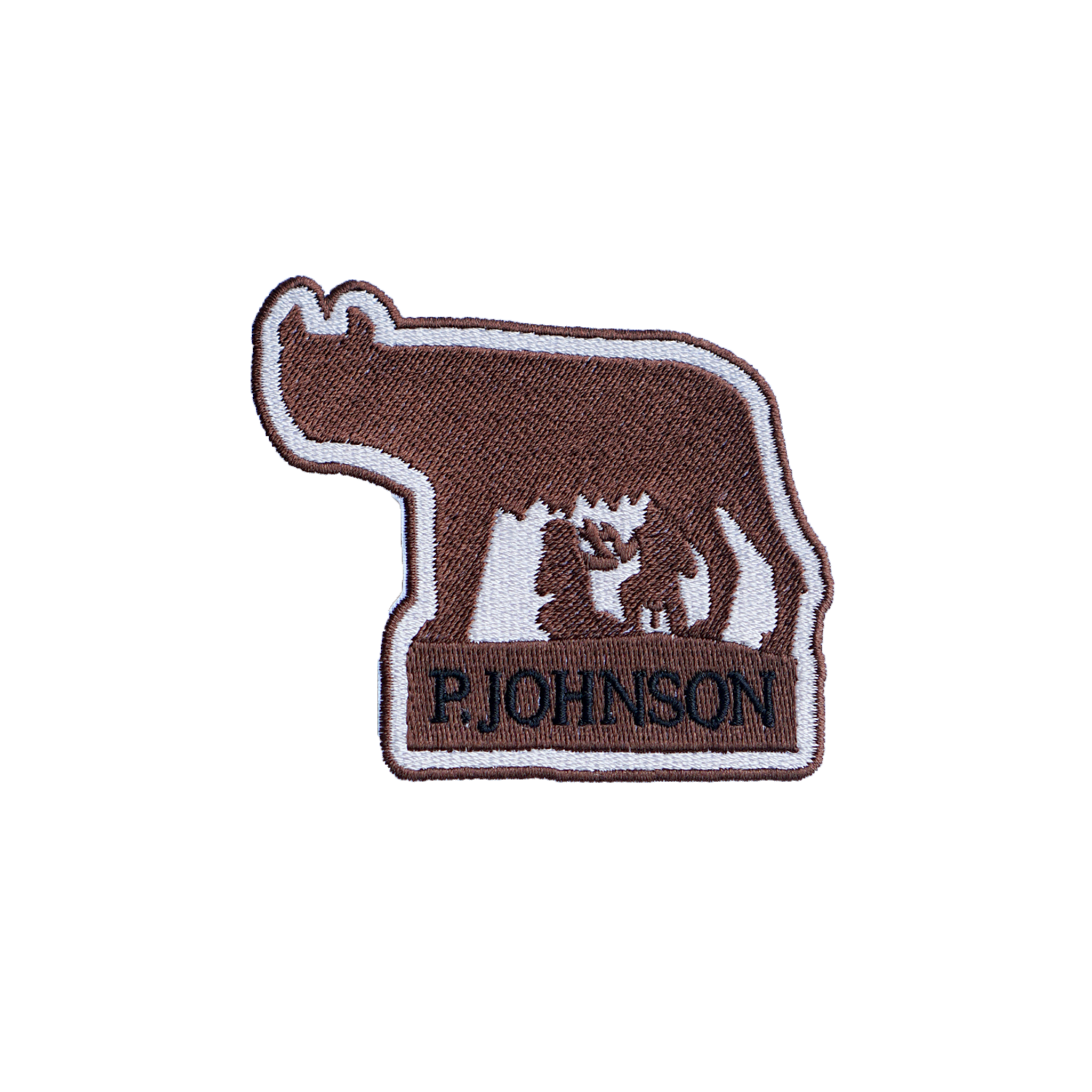 P Johnson Romulus & Remus Embroidered Badge