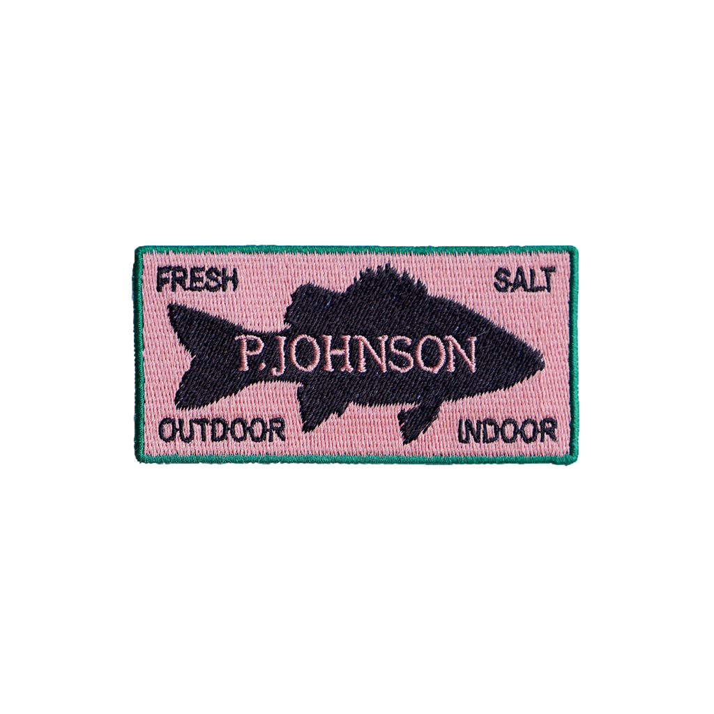P Johnson Fish Embroidered Badge