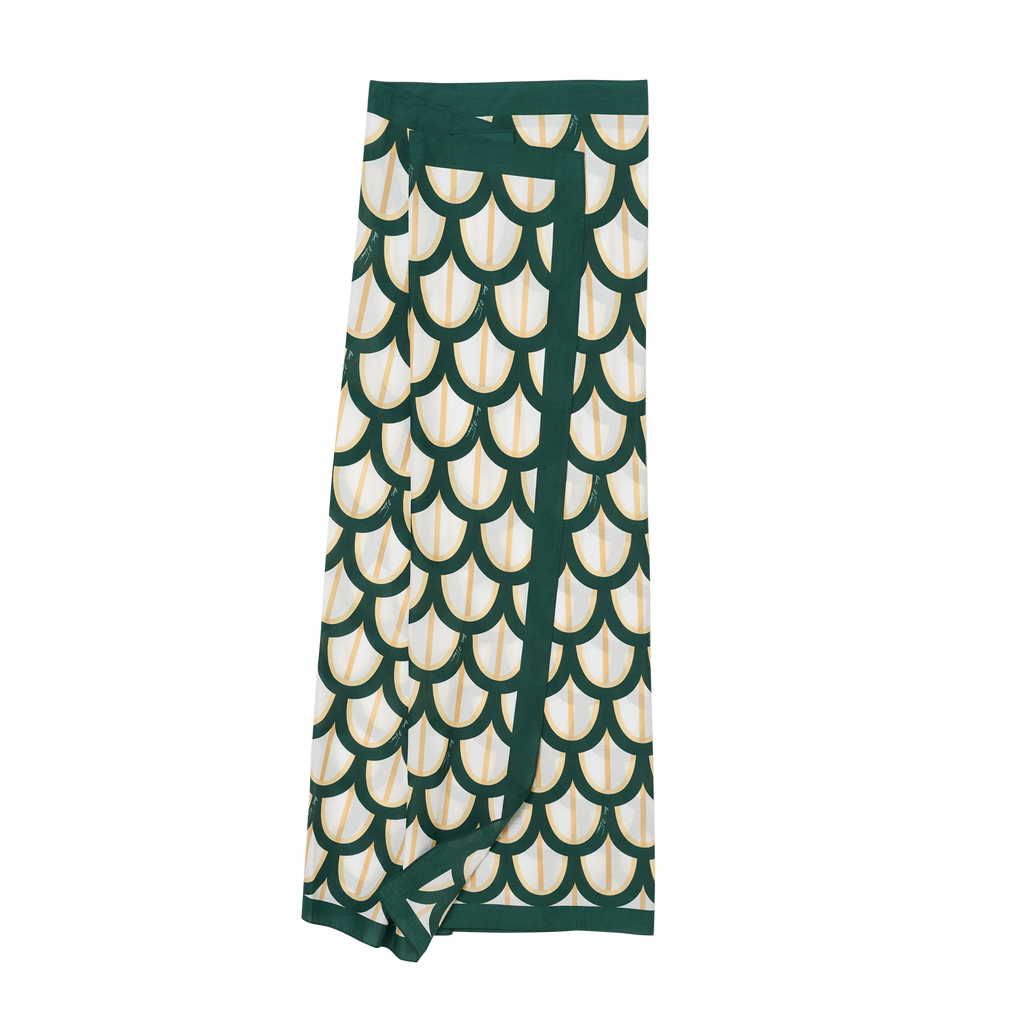 Leaf Green P.Johnson for Raes Cotton Sarong