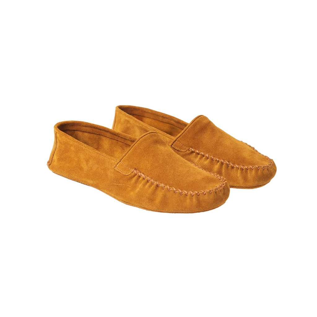 P Johnson Snuff Suede Soft Moccasin