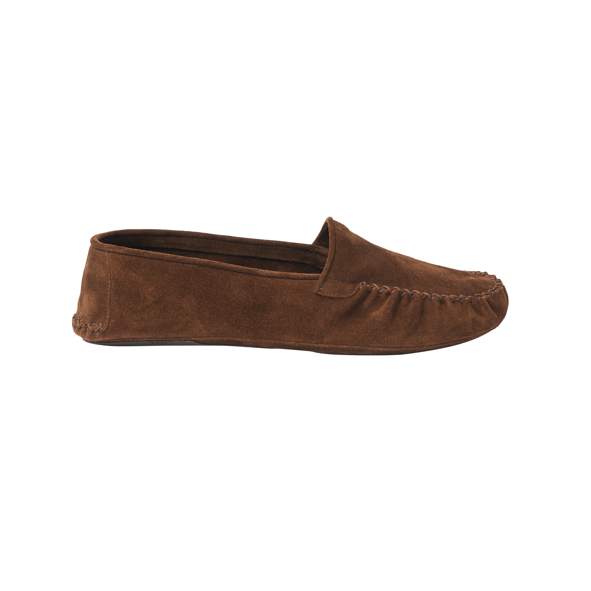 P Johnson Chocolate Suede Soft Moccasin
