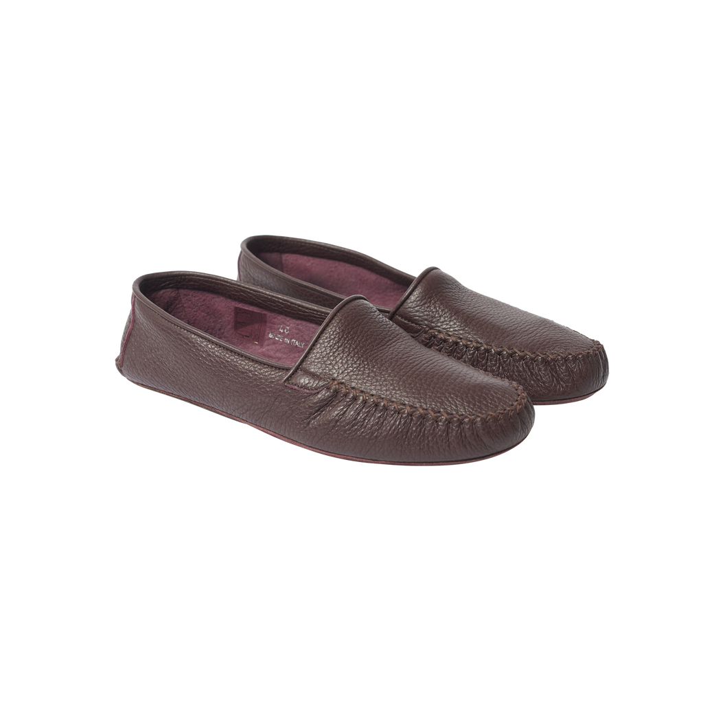 Deerskin top driving moccasins