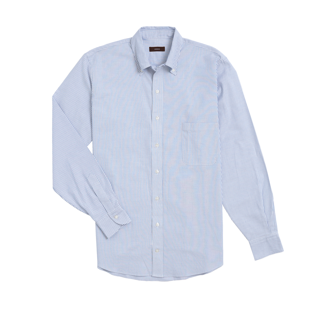 Mid Blue Stripe Oxford Shirt