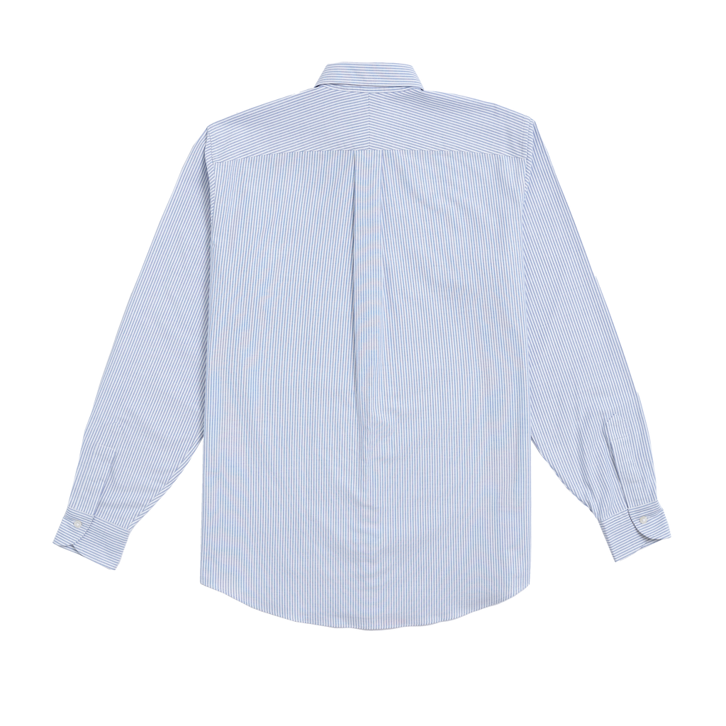 Mid Blue Stripe Oxford Shirt