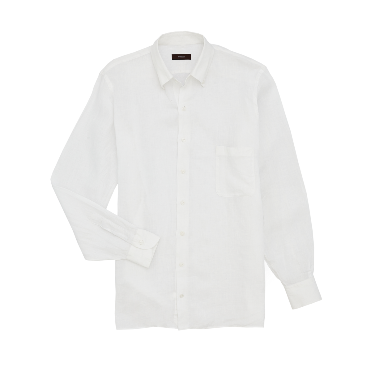 Yellow Stains On White Linen Shirt