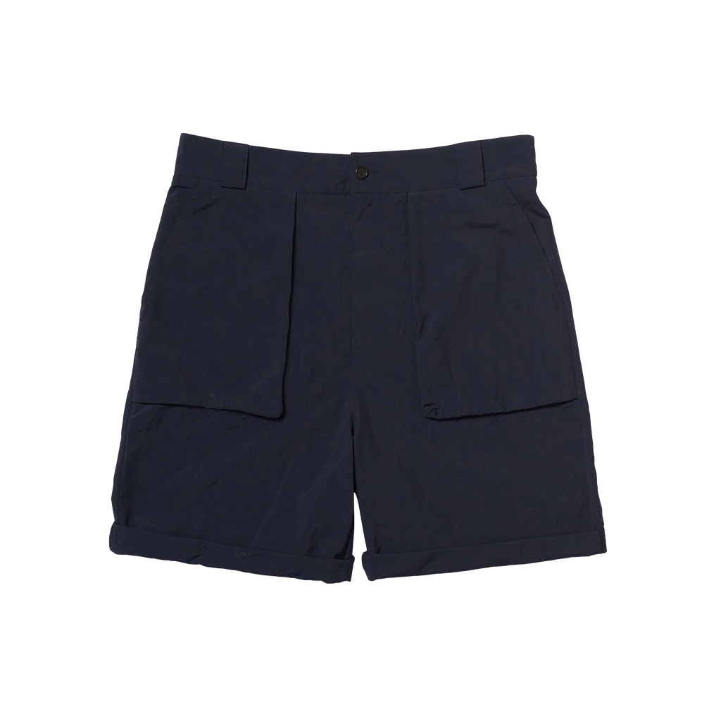 P Johnson Navy Matte Walking Shorts