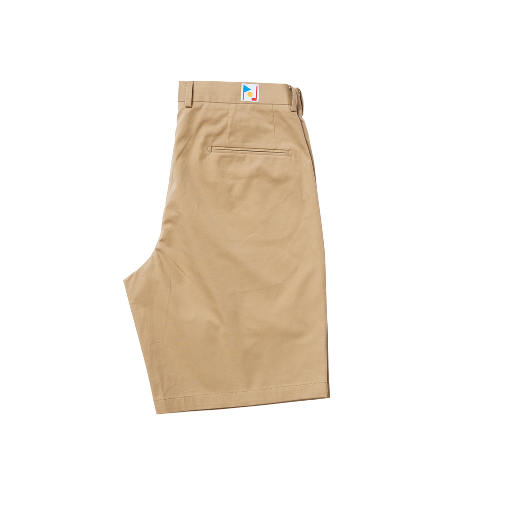 P Johnson Taupe Chino Shorts
