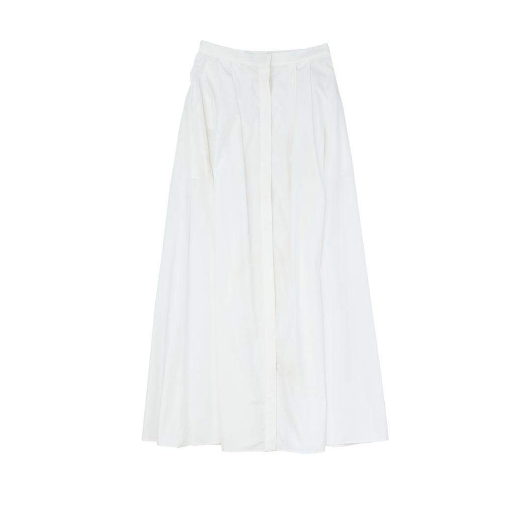 White Poplin Kahlo Skirt