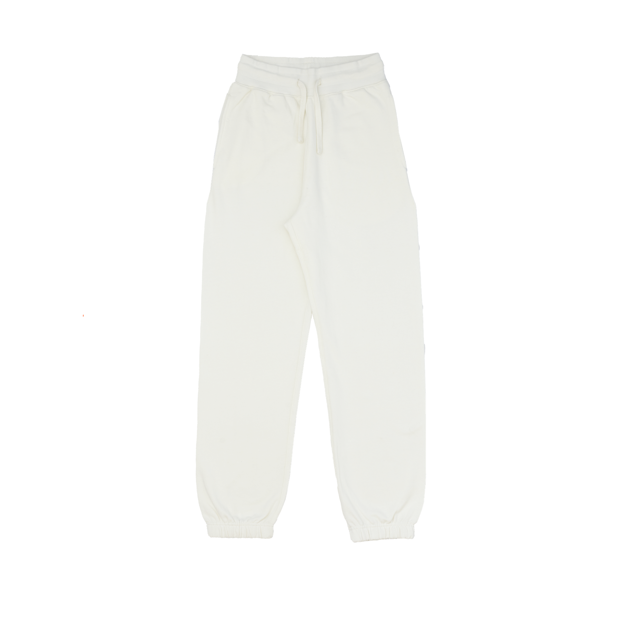 Cream Organic Cotton Track Pants