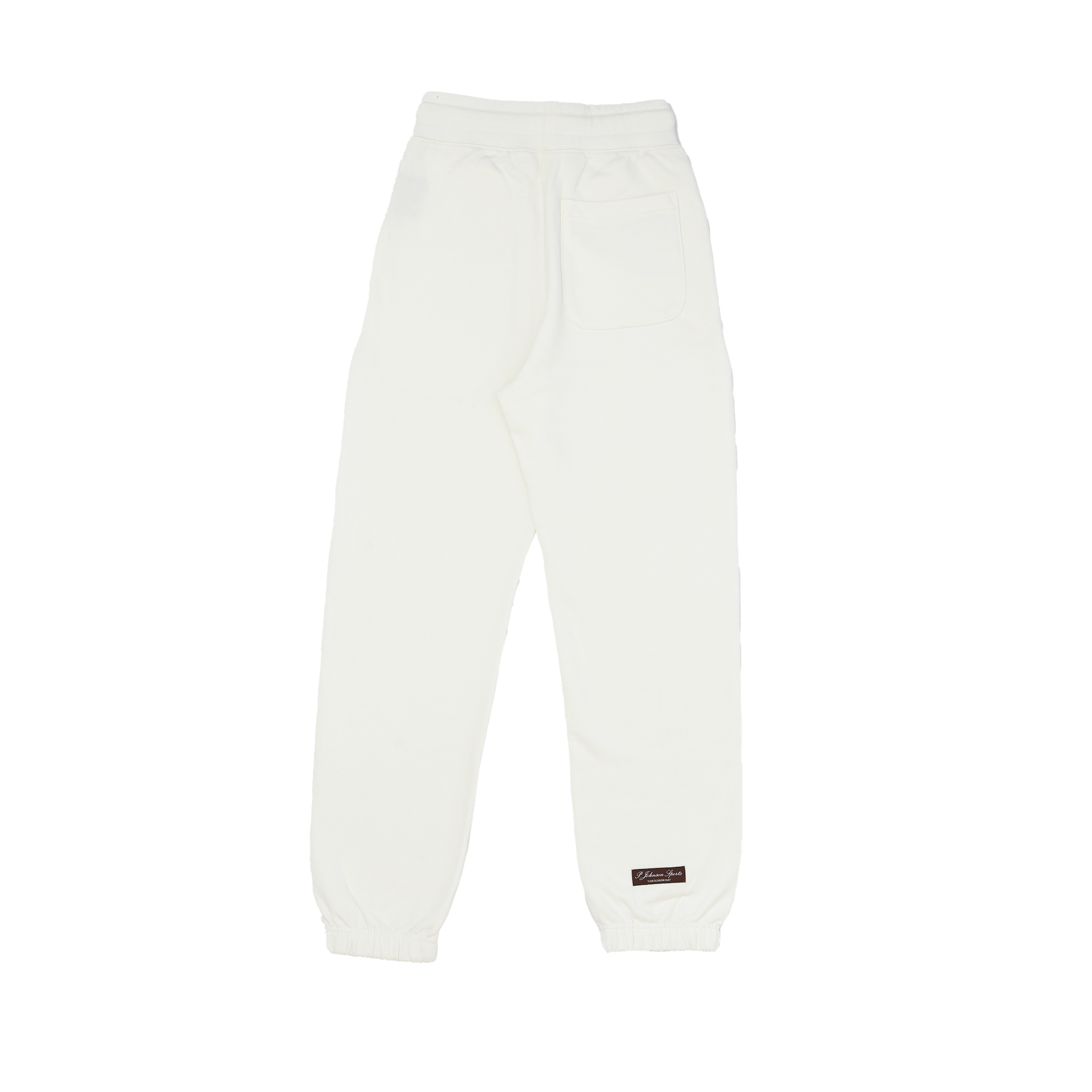 Cream Organic Cotton Track Pants