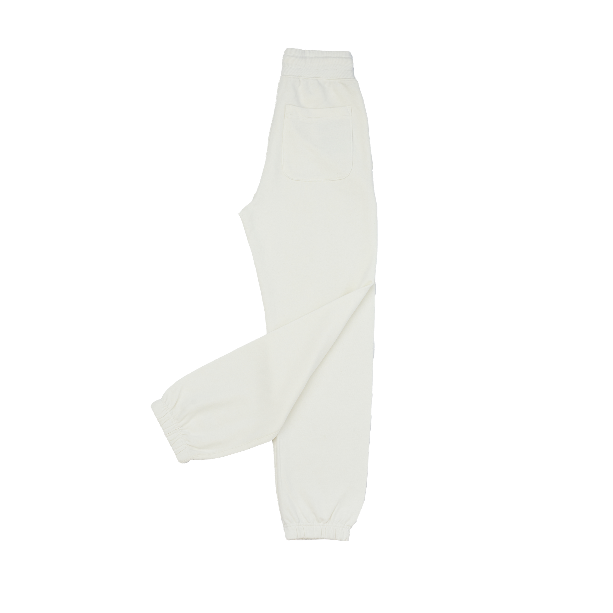 Cream Organic Cotton Track Pants