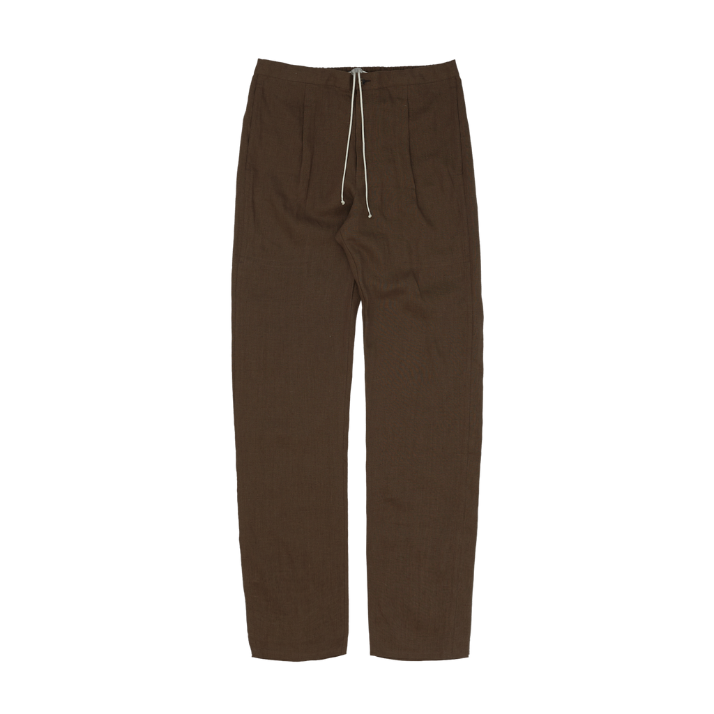 Brown Linen Trail Pants