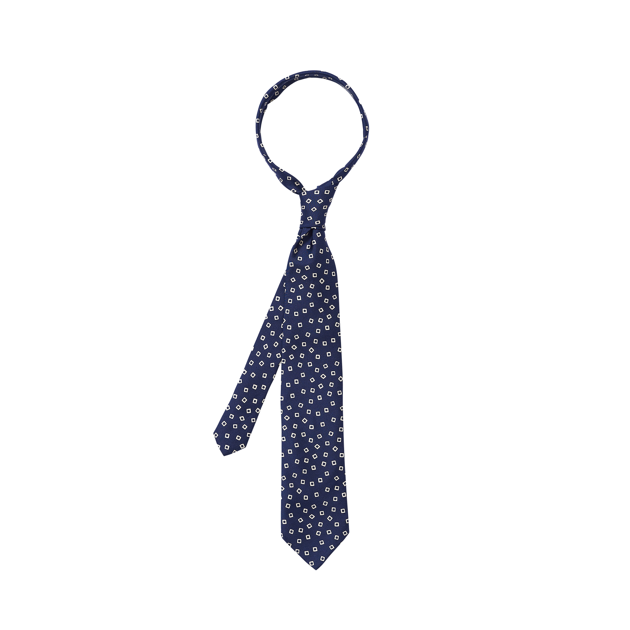 P Johnson Navy Varenna Print Tie