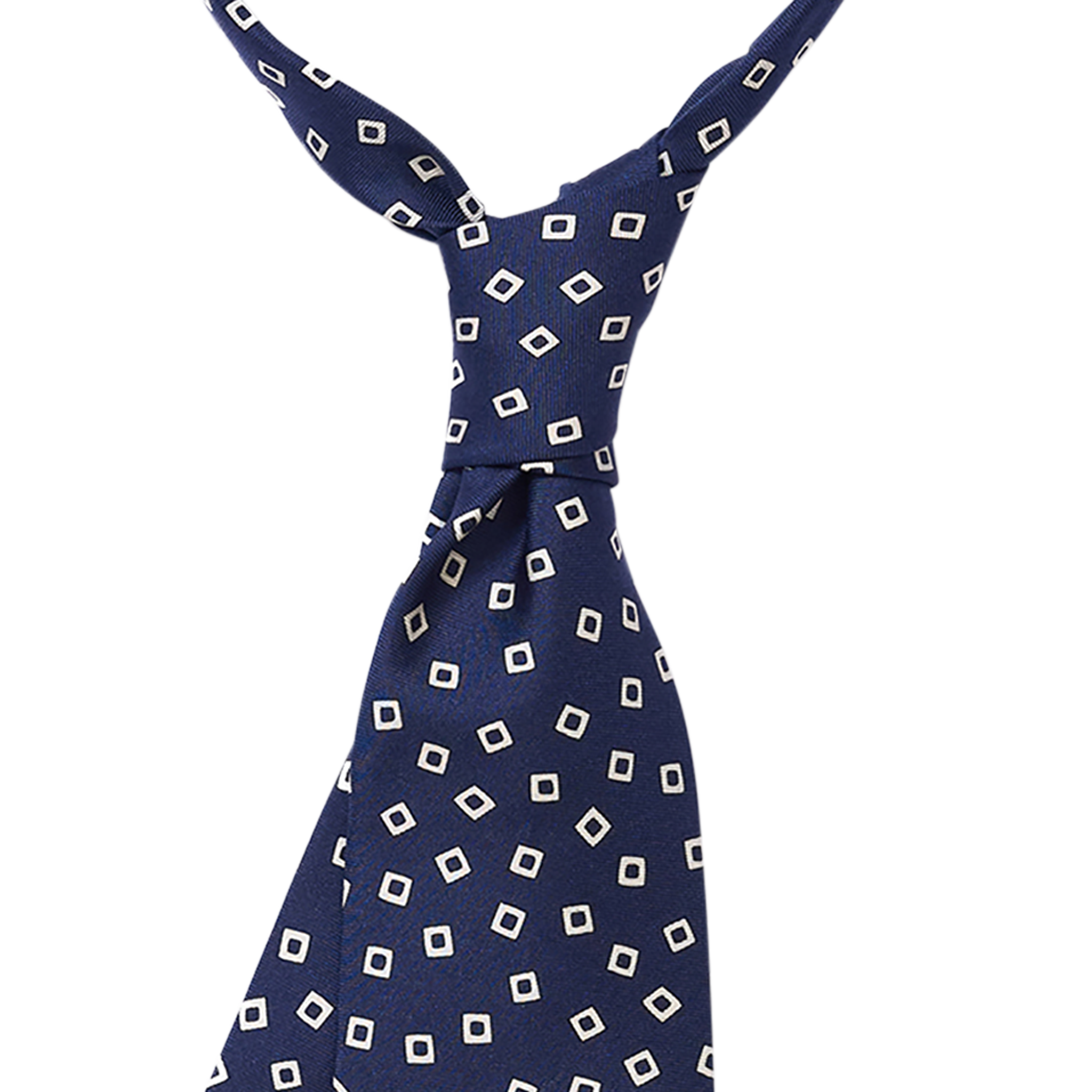 P Johnson Navy Varenna Print Tie