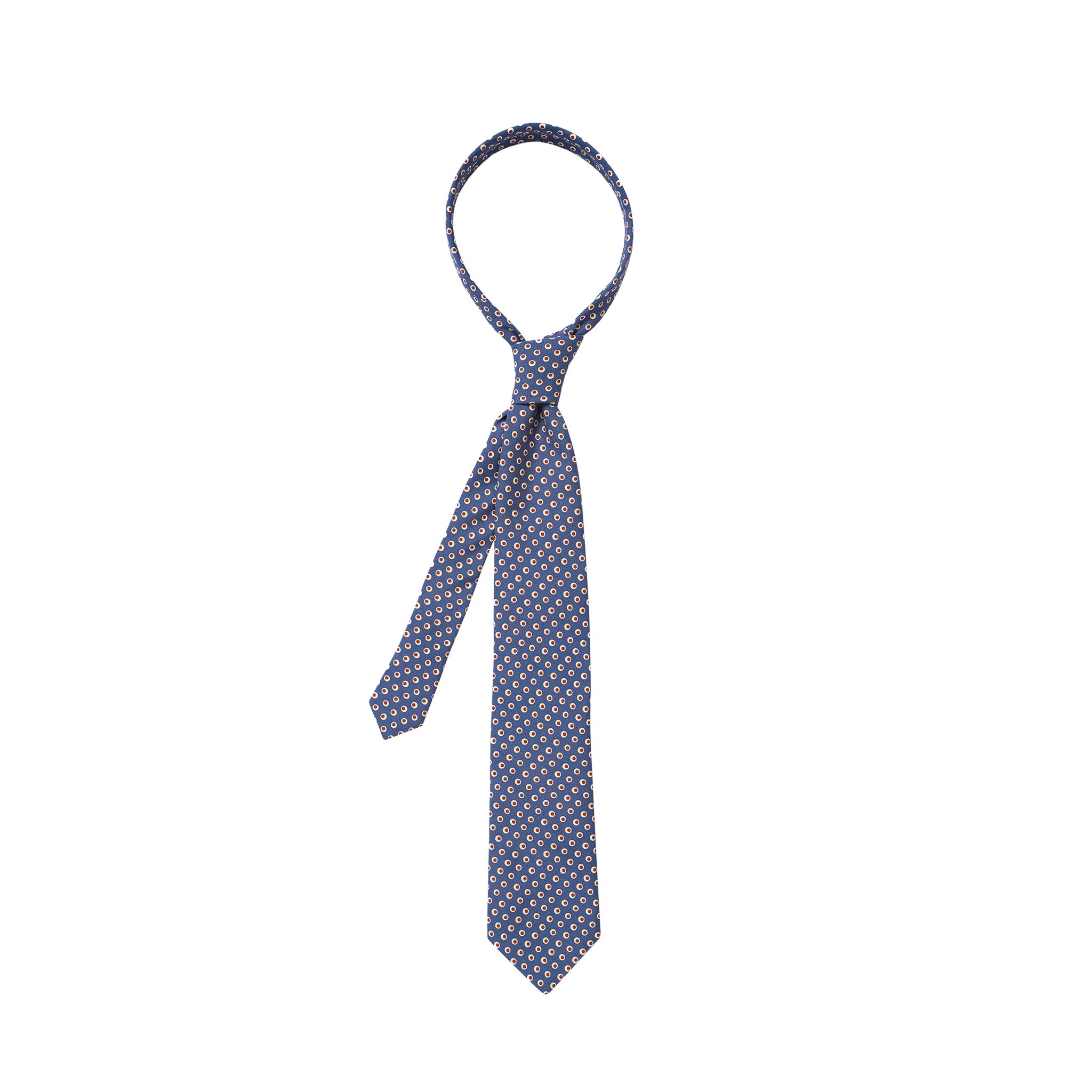P Johnson Pilot Blue Lecco Print Tie