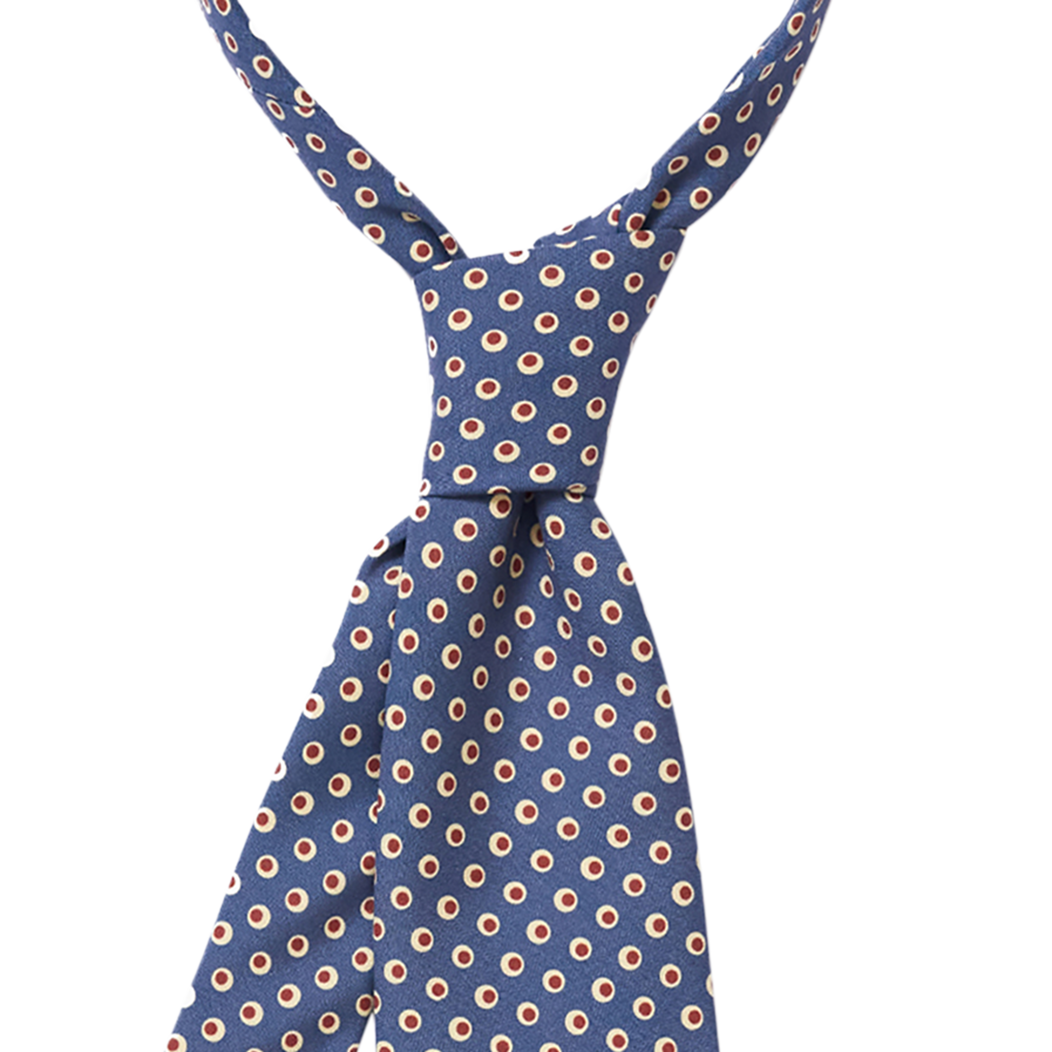P Johnson Pilot Blue Lecco Print Tie