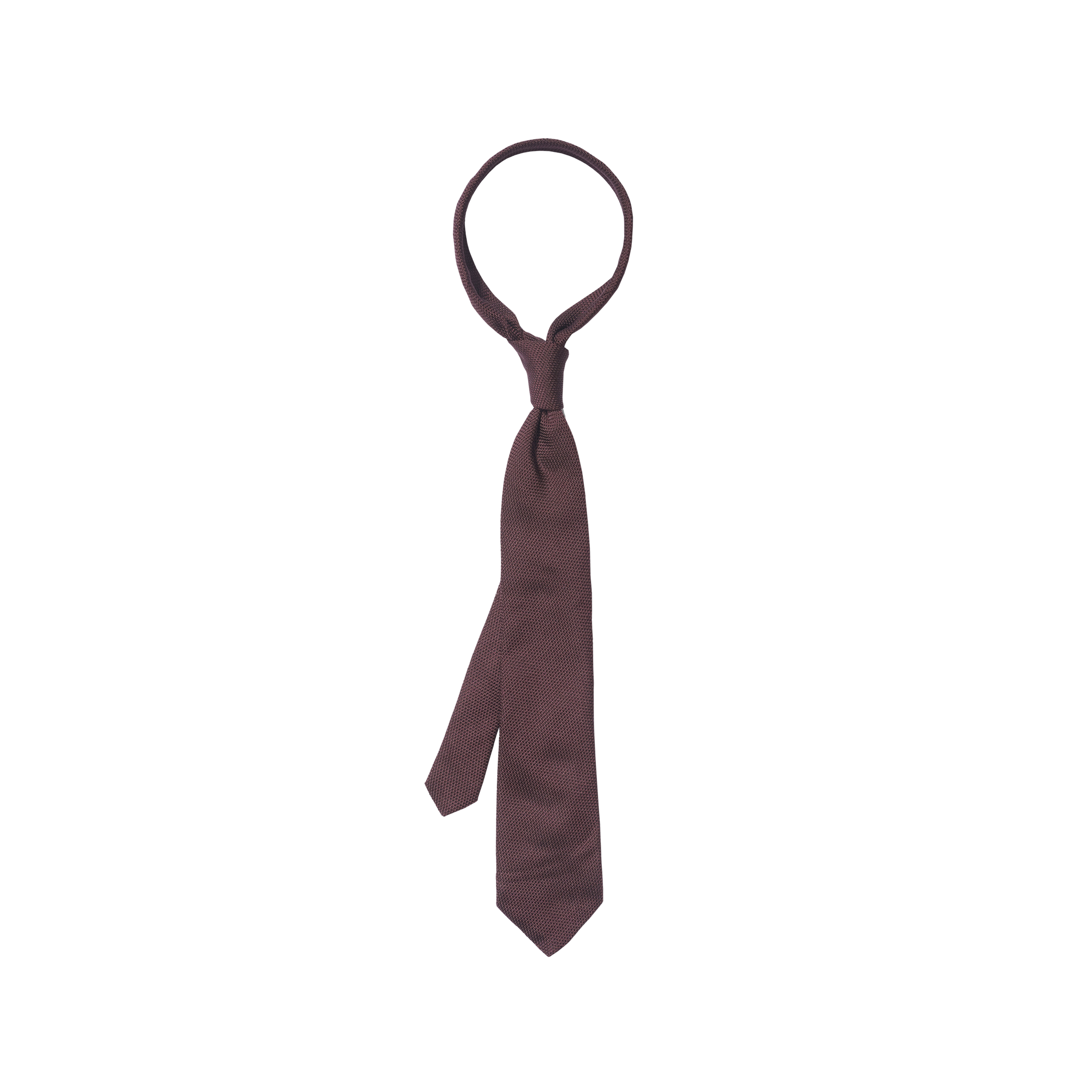 P Johnson Burgundy Small Grenadine Tie