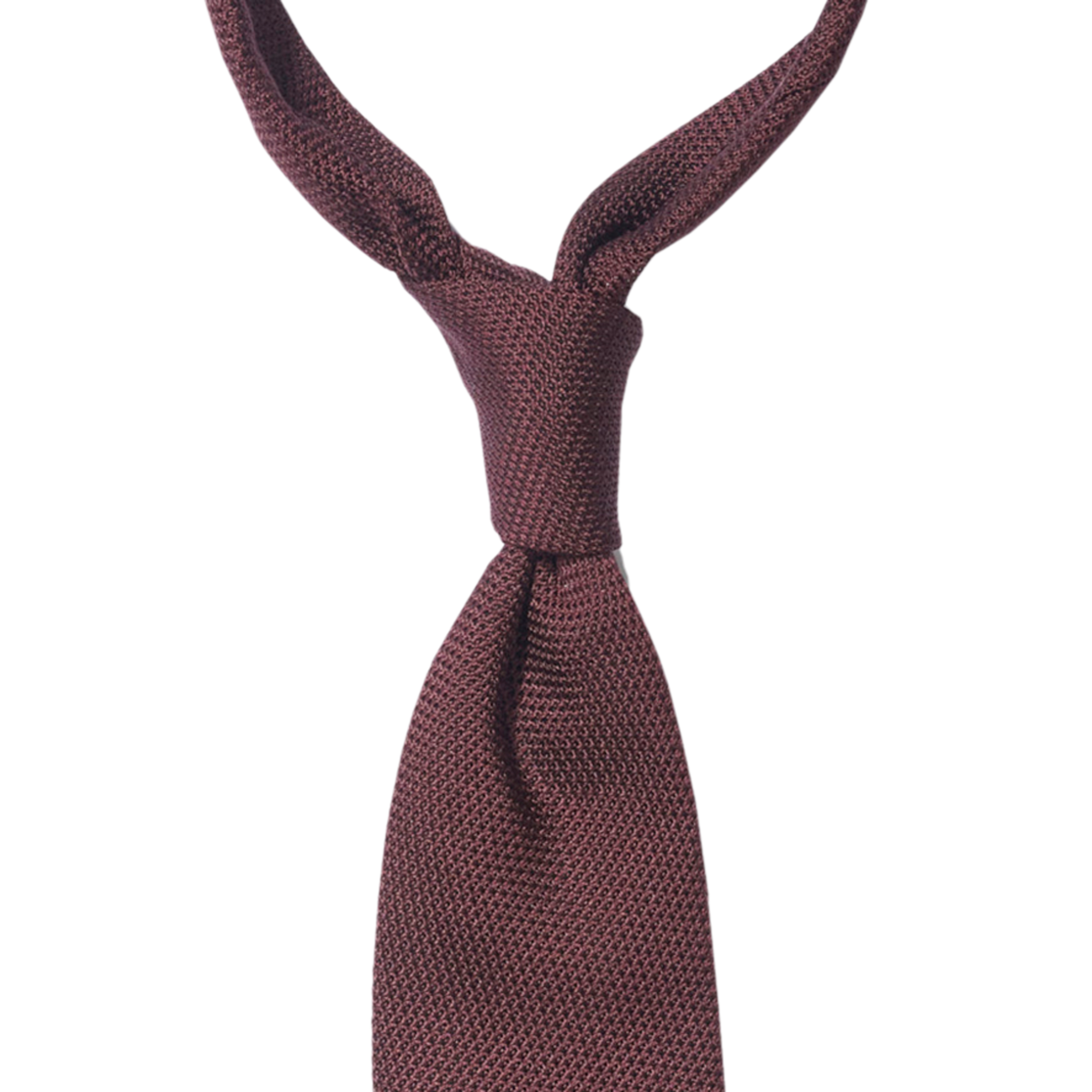 P Johnson Burgundy Small Grenadine Tie