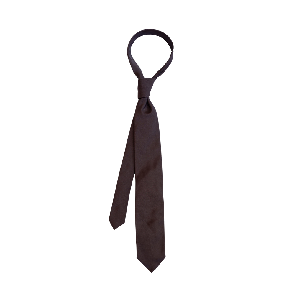 P Johnson Chocolate Silk Tie