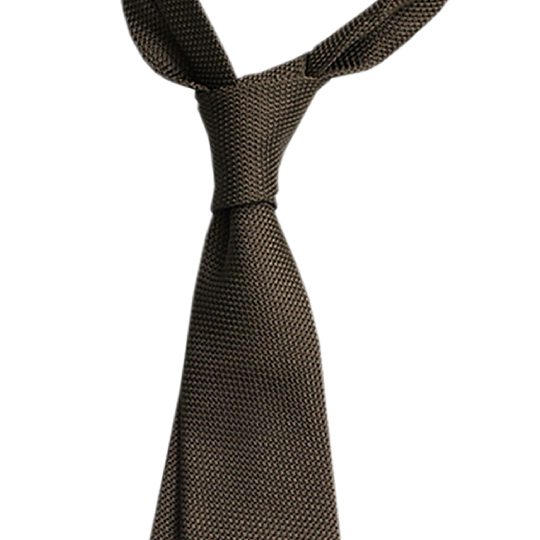 P Johnson Chocolate Small Grenadine Tie