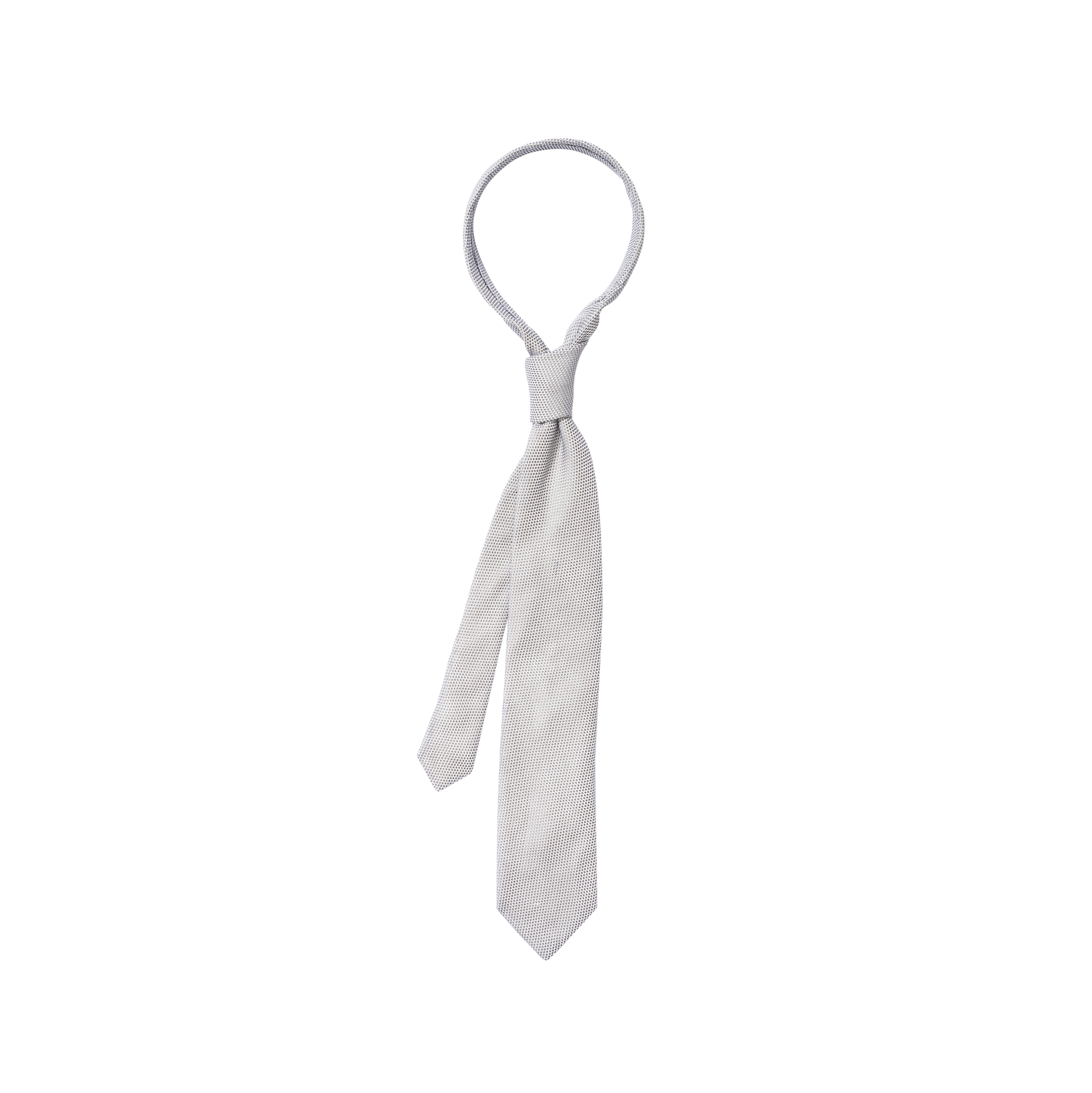 P Johnson Silver Small Grenadine Tie
