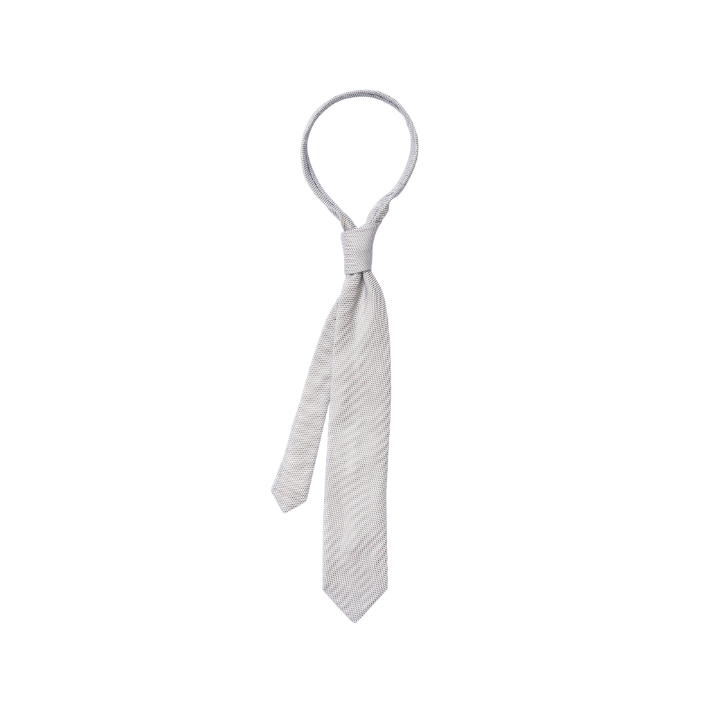 P Johnson Silver Small Grenadine Tie