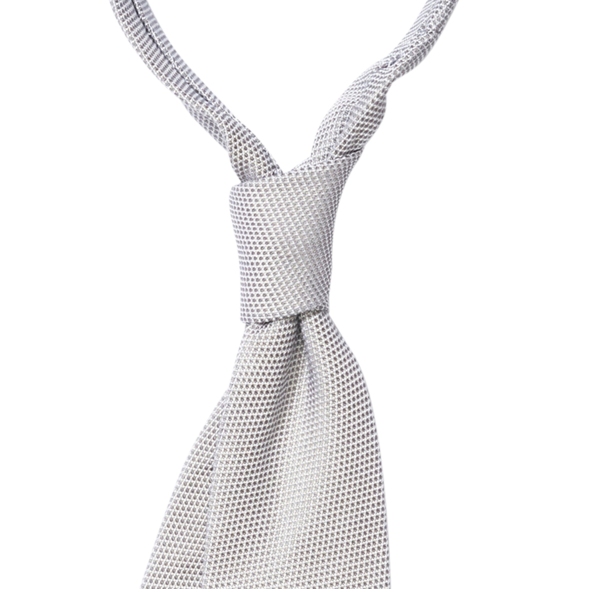 P Johnson Silver Small Grenadine Tie