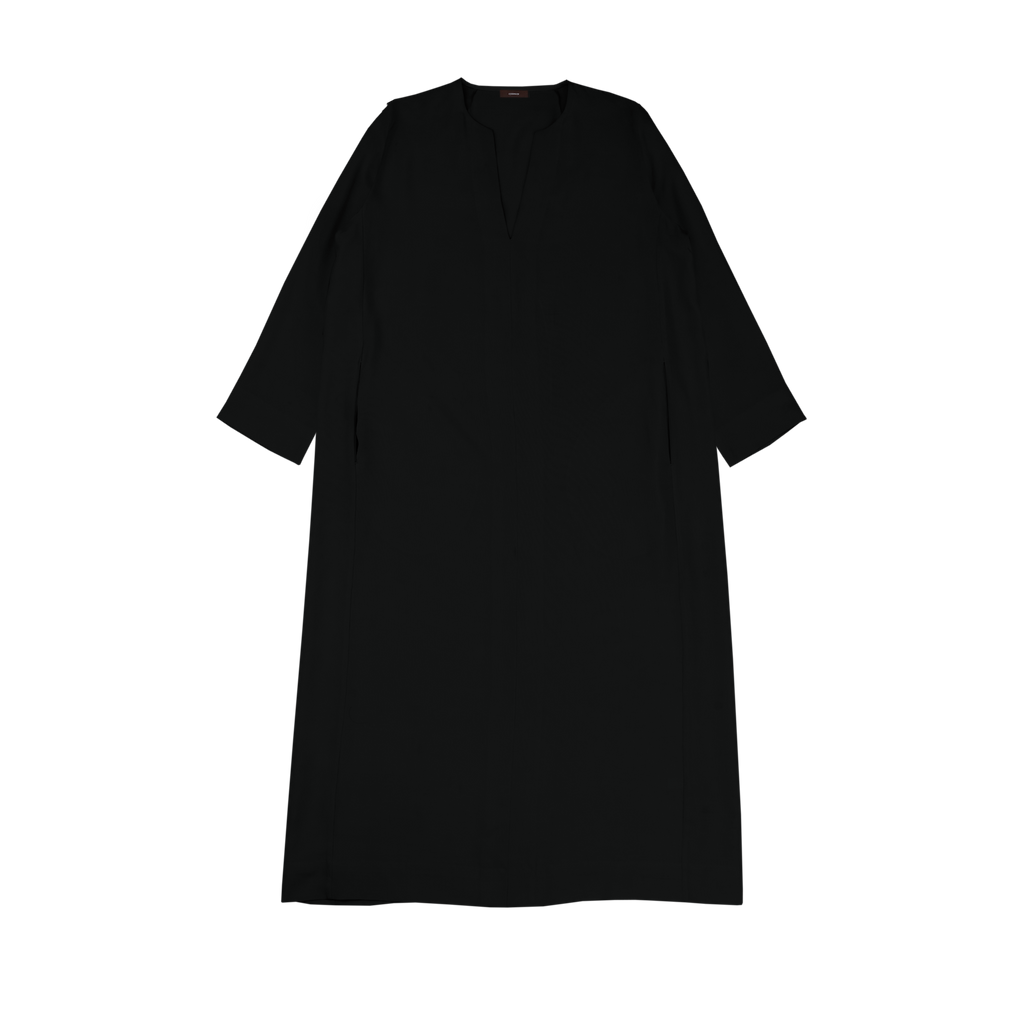 Black Silk Kaftan Dress