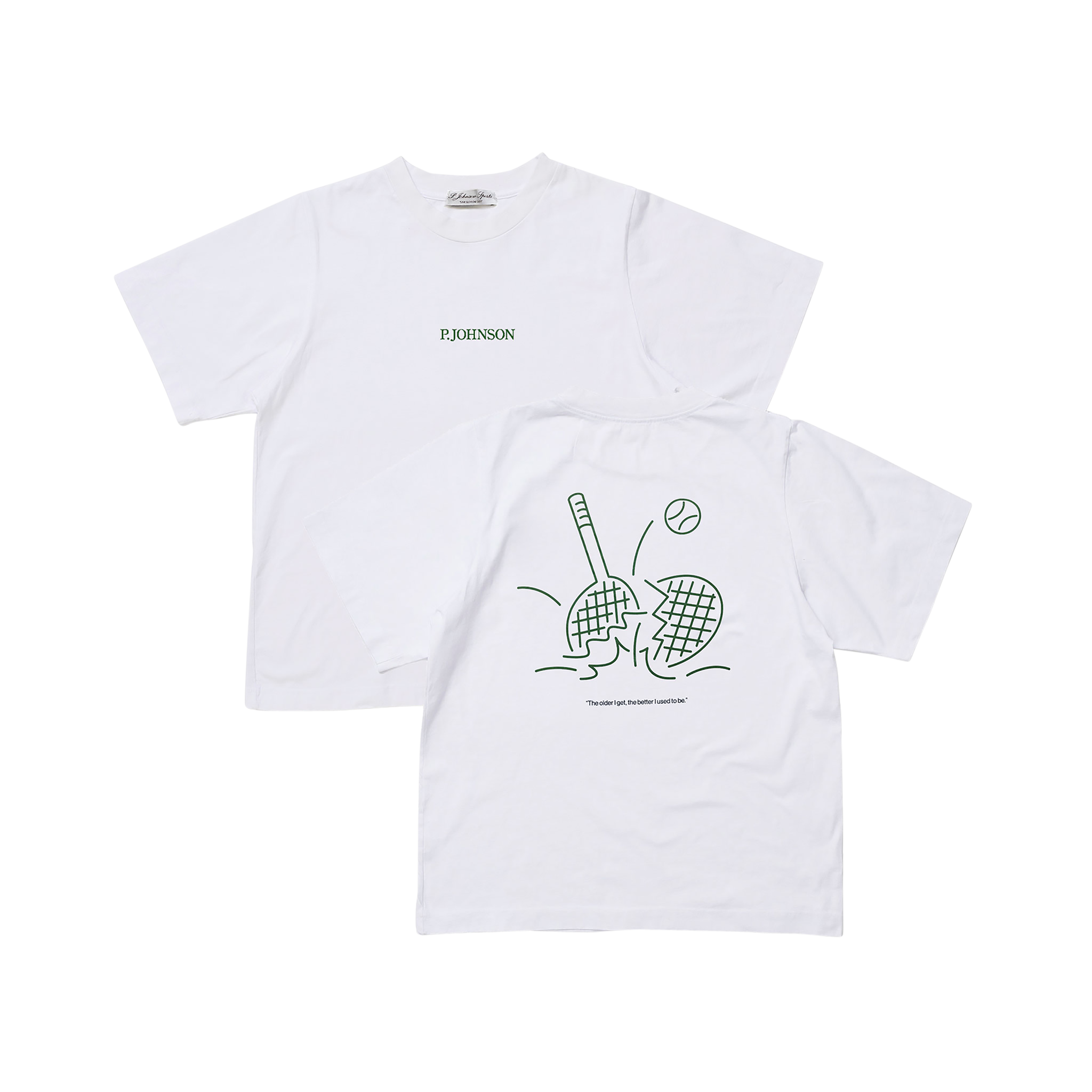 P Johnson Broken Racket Tee