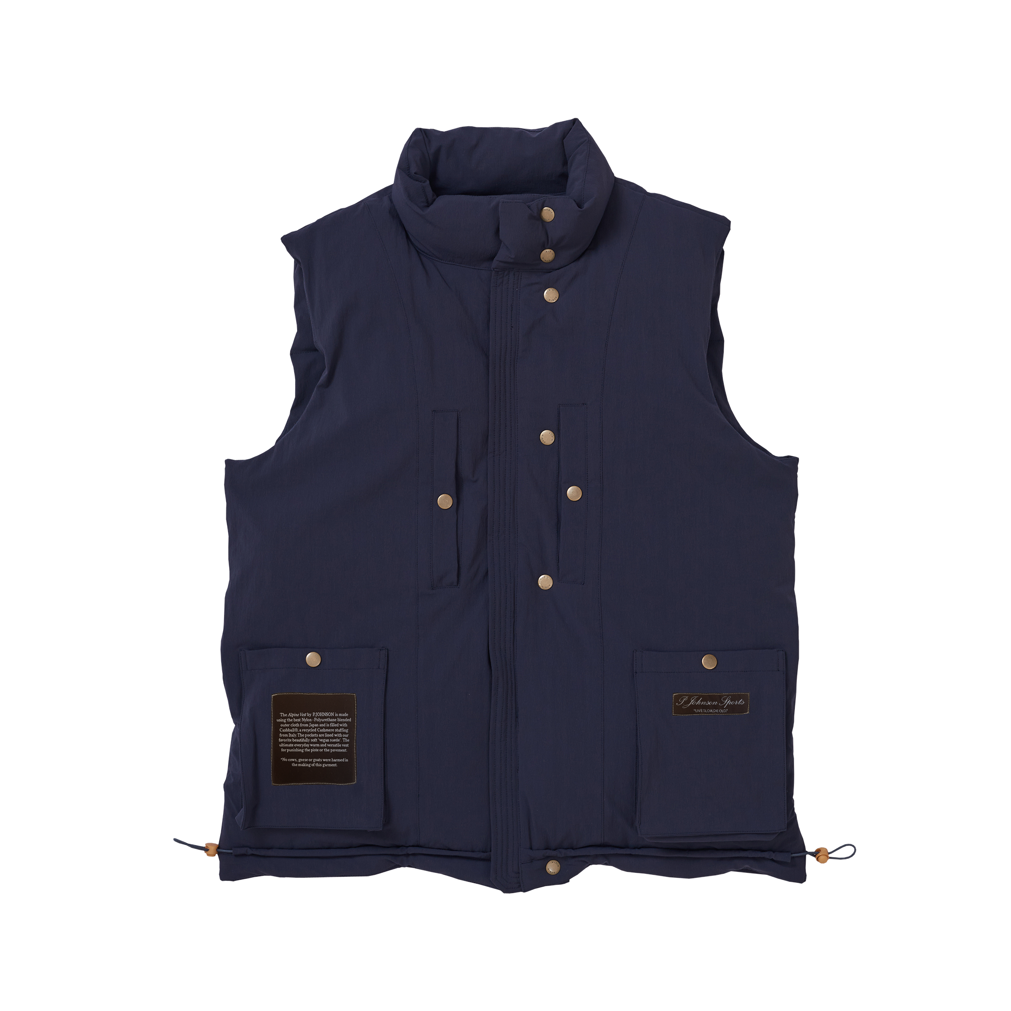 P Johnson Navy Alpine Puffer Vest